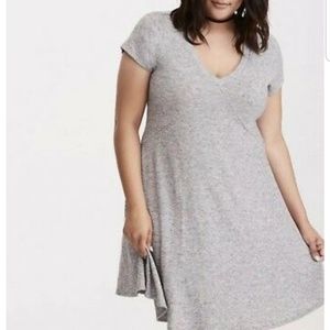 Torrid Hacci Gray swing dress